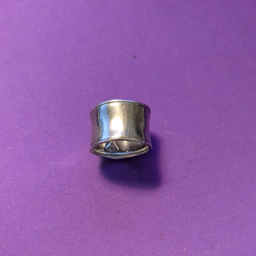 Silpada Silver Cuff  Ring Size 8 1/4 R0723